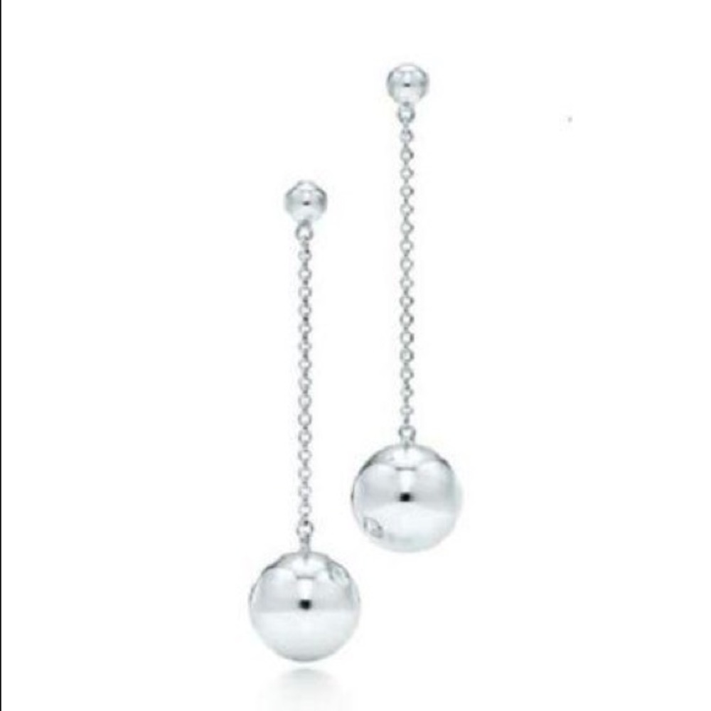 NEW Tiffany & Co sterling silver drop earrings